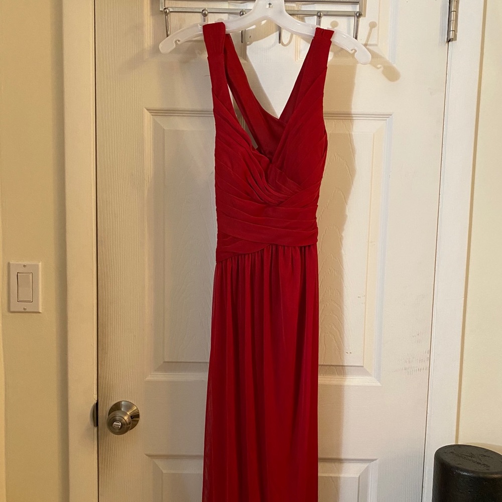 BRAND NEW David’s Bridal Red Bridesmaid Dress